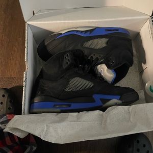 Air Jordan 5 Black and Blue